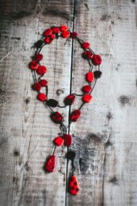 Red beads jewelry